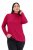 Ulla Popken Basic Long Sleeve Slim Fit Turtleneck Red - Hettegensere og collegegensere - Myke gensere, hettegensere og strikk