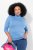 Ulla Popken Basic Long Sleeve Slim Fit Turtleneck Light Cornflower - Hettegensere og collegegensere - Myke gensere, hettegensere og strikk