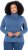 Ulla Popken Basic Long Sleeve Slim Fit Turtleneck Ink Blue - Hettegensere og collegegensere - Myke gensere, hettegensere og strikk