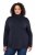 Ulla Popken Basic Long Sleeve Slim Fit Turtleneck Navy Blue - Hettegensere og collegegensere - Myke gensere, hettegensere og strikk