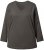 Ulla Popken Back To Basics V-Neck Relaxed Fit Cotton Tee Graphite Grey - T-skjorter - 