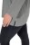 Ulla Popken Back To Basics V-Neck Relaxed Fit Cotton Tee Light Grey Melange - T-skjorter - T-skjorter for damer