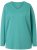 Ulla Popken Back To Basics V-Neck Relaxed Fit Cotton Tee Green - T-skjorter - 