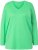 Ulla Popken Back To Basics V-Neck Relaxed Fit Cotton Tee Mint Green - T-skjorter - 