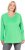 Ulla Popken Back To Basics V-Neck Relaxed Fit Cotton Tee Mint Green - T-skjorter - 