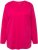 Ulla Popken Back To Basics V-Neck Relaxed Fit Cotton Tee Magenta Pink - T-skjorter - 
