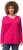 Ulla Popken Back To Basics V-Neck Relaxed Fit Cotton Tee Magenta Pink - T-skjorter - 