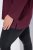 Ulla Popken Back To Basics V-Neck Relaxed Fit Cotton Tee Dark Berry - T-skjorter - T-skjorter for damer