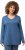 Ulla Popken Back To Basics V-Neck Relaxed Fit Cotton Tee Denim Blue - T-skjorter - 