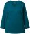 Ulla Popken Back To Basics V-Neck Relaxed Fit Cotton Tee Cerulean - T-skjorter - 