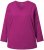 Ulla Popken Back To Basics V-Neck Relaxed Fit Cotton Tee Berry - T-skjorter - 