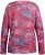 Ulla Popken Graphic Print Recycled Polyester Quick Dry Stretch Top Salsa Red - Trykket T-skjorter for dame - 