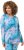 Ulla Popken Marble Ski Top with Gaiter Bright Turquoise - Trykket T-skjorter for dame - 