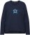 Ulla Popken Star Long Sleeve Graphic Tee Navy Blue - Trykket T-skjorter for dame - 