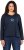 Ulla Popken Star Long Sleeve Graphic Tee Navy Blue - Trykket T-skjorter for dame - 