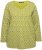 Ulla Popken Allover Graphic Long Sleeve Tee Avocado Green - Trykket T-skjorter for dame - 