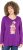 Ulla Popken Christmas Squirrel Long Sleeve Graphic Tee Dark Purple - Trykket T-skjorter for dame - 