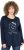 Ulla Popken Metallic Graphic Holiday Tee Navy - Trykket T-skjorter for dame - 