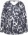 Ulla Popken Quick Drying Abstract Print Tee Black - Trykket T-skjorter for dame - 