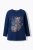 Ulla Popken Inverted Seam Long Sleeve Graphic Tee Ink Blue - T-skjorter - 