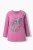 Ulla Popken Inverted Seam Long Sleeve Graphic Tee Dark Rose - Trykket T-skjorter for dame - 