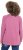 Ulla Popken Inverted Seam Long Sleeve Graphic Tee Dark Rose - Trykket T-skjorter for dame - 