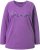 Ulla Popken Dream Rhinestone Lettering Long Sleeve Tee Light Plum - Trykket T-skjorter for dame - 