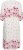 Kaffe Curve Rosa Midi Dress White Rose Border Flower - Kjoler - 