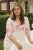 Kaffe Curve Rosa Midi Dress White Rose Border Flower - Kjoler - 