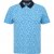 North Latitude Polo Pique Printed Turquoise - Polo- & piqueskjorter - Poloskjorte i store størrelser - 2XL-8XL