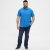 North Latitude Polo Short Sleeve Blue - Polo- & Piqueskjorter - Poloskjorte i store størrelser - 2XL-8XL
