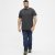 North Latitude T-Shirt 2-Pack Dark Grey Melange - T-skjorter - Store T-skjorter - 2XL-14XL