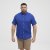 North Latitude Shirt Short Sleeve TALL Blue - HERREKLÆR MT-6XLT - Klær for høye menn