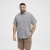 North Latitude Shirt Short Sleeve Checked Grey - Skjorter - Store skjorter - 2XL-8XL
