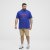 North Latitude Polo Pique Print Short Sleeve Cobalt Blue - Polo- & piqueskjorter - Poloskjorte i store størrelser - 2XL-8XL