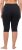 Ulla Popken Stretch Knit Bike Shorts Blue - Jeans & Bukser i Store Størrelser – Plus Size - Jeans og bukser, EU 42-70