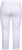 Ulla Popken Basic Stretch Knit Capris White - Jeans & Bukser i Store Størrelser – Plus Size - Jeans og bukser, EU 42-70