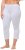Ulla Popken Basic Stretch Knit Capris White - Jeans & Bukser i Store Størrelser – Plus Size - Jeans og bukser, EU 42-70