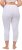 Ulla Popken Basic Stretch Knit Capris White - Jeans & Bukser i Store Størrelser – Plus Size - Jeans og bukser, EU 42-70