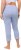 Ulla Popken Basic Stretch Knit Capris Blue - Jeans & Bukser i Store Størrelser – Plus Size - Jeans og bukser, EU 42-70