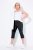 Ulla Popken Bengaline Elastic Waist Stretch Capri Pants Black - Stoffbukser - Vide bukser til dame i store størrelser