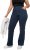 Ulla Popken Wide Leg Elastic Waist Mary Fit Marlene Stretch Jeans Denim Blue - Jeans & Bukser i Store Størrelser – Plus Size - Jeans og bukser, EU 42-70