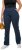Ulla Popken Straight Leg Elastic Waist Mandy Fit Stretch Jeans Denim Blue - Jeans & Bukser i Store Størrelser – Plus Size - 