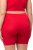 Ulla Popken Lace Hem Stretch Viscose Knit Bicycle Length Lounge Shorts Red - Jeans & Bukser i Store Størrelser – Plus Size - Jeans og bukser, EU 42-70