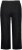 Ulla Popken Cool Linen Elastic Waist Capri Pants Black - Jeans & Bukser i Store Størrelser – Plus Size - 
