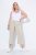 Ulla Popken Cool Linen Elastic Waist Capri Pants Brown - Jeans & Bukser i Store Størrelser – Plus Size - Jeans og bukser, EU 42-70