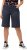 Ulla Popken Frayed Hemline Elastic Waistband Bermuda Shorts Navy - Jeans & Bukser i Store Størrelser – Plus Size - Jeans og bukser, EU 42-70