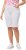 Ulla Popken Frayed Hemline Elastic Waistband Bermuda Shorts Snow White - Jeans & Bukser i Store Størrelser – Plus Size - Jeans og bukser, EU 42-70