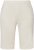 Ulla Popken Frayed Hemline Elastic Waistband Bermuda Shorts White - Jeans & Bukser i Store Størrelser – Plus Size - 