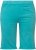 Ulla Popken Frayed Hemline Elastic Waistband Bermuda Shorts Bright Turquoise - Jeans & Bukser i Store Størrelser – Plus Size - Jeans og bukser, EU 42-70